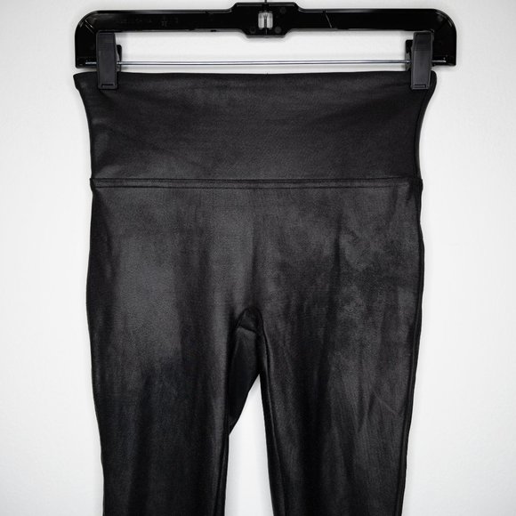 Spanx Faux Leather Leggings Black J29 - Picture 6 of 9